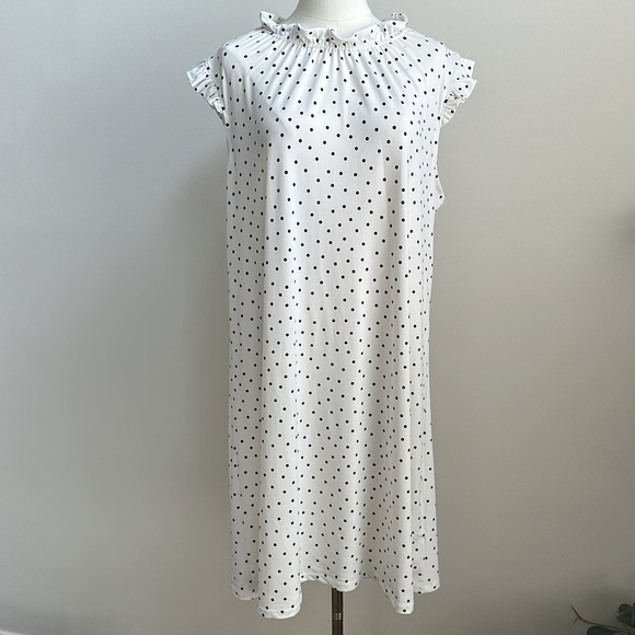 Adrianna Papell Dresses & Skirts - Adrianna Papell Women’s Polka Dot Feminine Romantic Ruffle Sleeve Comfy Dress XL